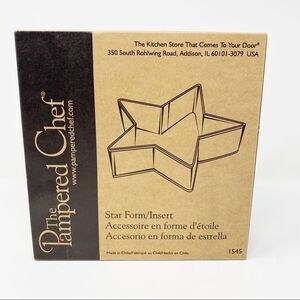 NEW Pampered Chef Star‎ Baking Form/Insert